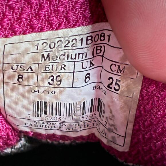 Brooks Cascadia 11 GTX Gray Pink Trail Running Shoes 1202221B081 Women's Size 8 - Picture 9 of 10